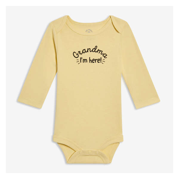 Newborn Long Sleeve Bodysuit - Light Gold